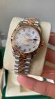 Swiss Faux Rolex Datejust 31mm Silver Dial Half Rose Gold Jubilee Bracelet (4)_th.jpg